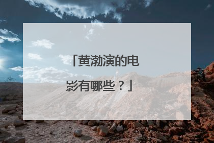 黄渤演的电影有哪些？