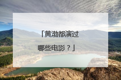 黄渤都演过哪些电影？