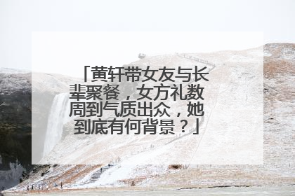 黄轩带女友与长辈聚餐,女方礼数周到气质出众,她到底有何背景?