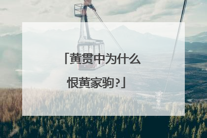 黄贯中为什么恨黄家驹?
