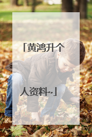 黄鸿升个人资料~