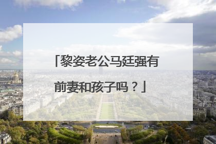 黎姿老公马廷强有前妻和孩子吗?