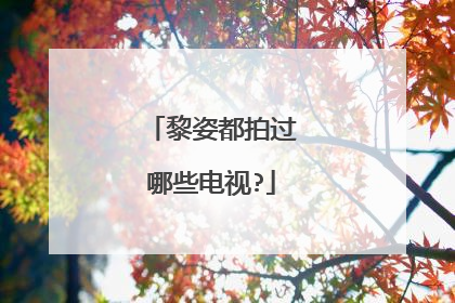 黎姿都拍过哪些电视?