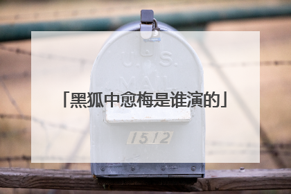 黑狐中愈梅是谁演的