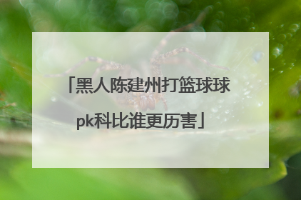 黑人陈建州打篮球球pk科比谁更历害