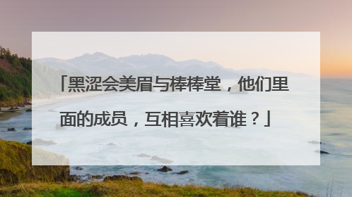 黑涩会美眉与棒棒堂，他们里面的成员，互相喜欢着谁？