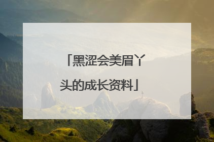 黑涩会美眉丫头的成长资料