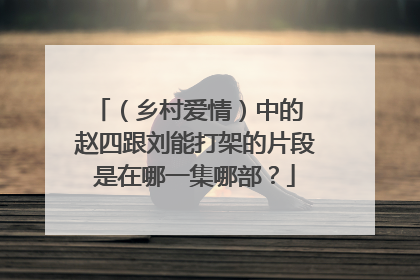 （乡村爱情）中的 赵四跟刘能打架的片段是在哪一集哪部？