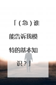 (急)谁能告诉我模特的基本知识?