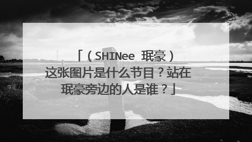（SHINee 珉豪）这张图片是什么节目？站在珉豪旁边的人是谁？