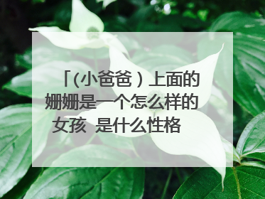 (小爸爸）上面的姗姗是一个怎么样的女孩 是什么性格 把她的人格 是一什么的人 告诉我 我给满分！！！