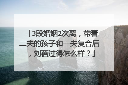 3段婚姻2次离，带着二夫的孩子和一夫复合后，刘蓓过得怎么样？