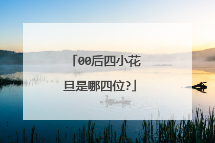 00后四小花旦是哪四位?