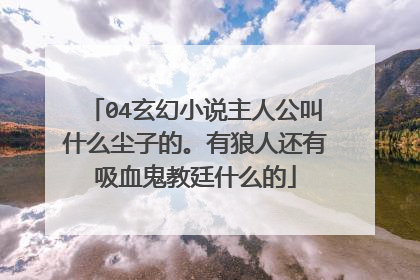 04玄幻小说主人公叫什么尘子的。有狼人还有吸血鬼教廷什么的