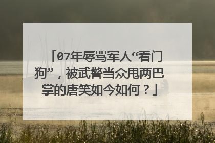 07年辱骂军人“看门狗”,被武警当众甩两巴掌的唐笑如今如何?