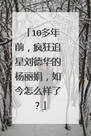 10多年前，疯狂追星刘德华的杨丽娟，如今怎么样了？