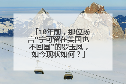 10年前，那位扬言“宁可留在美国也不回国”的罗玉凤，如今现状如何？