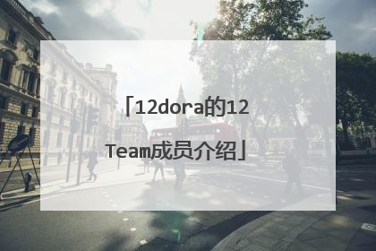 12dora的12Team成员介绍
