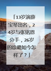 13岁演薛宝琴出名，24岁与张铭恩分手，26岁的徐璐如今怎样了？