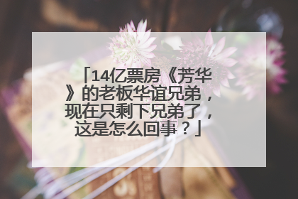 14亿票房《芳华》的老板华谊兄弟，现在只剩下兄弟了，这是怎么回事？