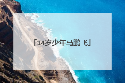 14岁少年马鹏飞