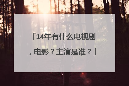 14年有什么电视剧，电影？主演是谁？