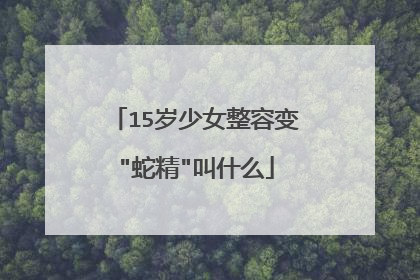 15岁少女整容变