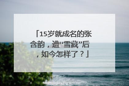 15岁就成名的张含韵，遭“雪藏”后，如今怎样了？