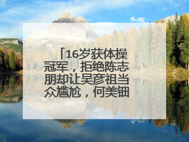 16岁获体操冠军,拒绝陈志朋却让吴彦祖当众尴尬,何美钿为何还单身?