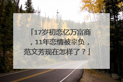 17岁初恋亿万富商,11年恋情被辜负,范文芳现在怎样了?