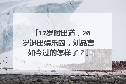 17岁时出道，20岁退出娱乐圈，刘品言如今过的怎样了？