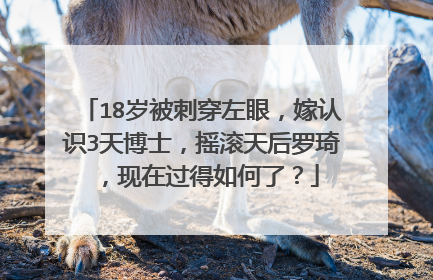 18岁被刺穿左眼,嫁认识3天博士,摇滚天后罗琦,现在过得如何了?