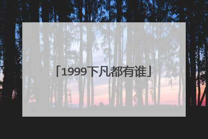 1999下凡都有谁