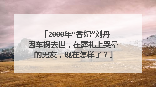 2000年“香妃”刘丹因车祸去世，在葬礼上哭晕的男友，现在怎样了？