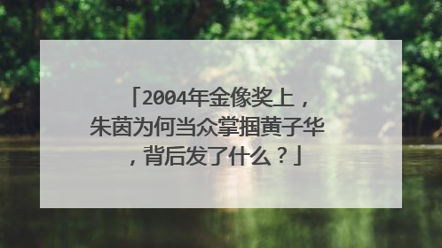 2004年金像奖上，朱茵为何当众掌掴黄子华，背后发了什么？