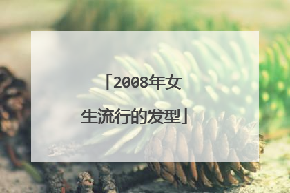 2008年女生流行的发型