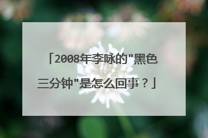 2008年李咏的