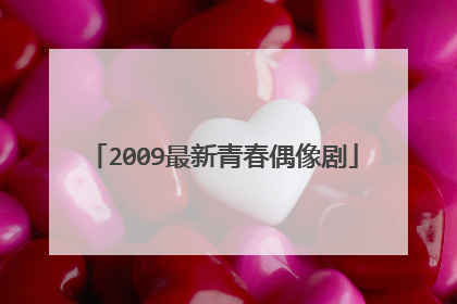 2009最新青春偶像剧