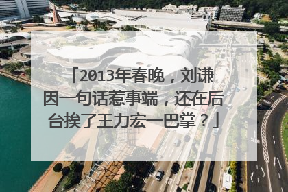 2013年春晚,刘谦因一句话惹事端,还在后台挨了王力宏一巴掌?