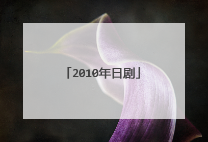 2010年日剧