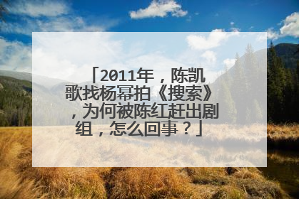2011年,陈凯歌找杨幂拍《搜索》,为何被陈红赶出剧组,怎么回事?