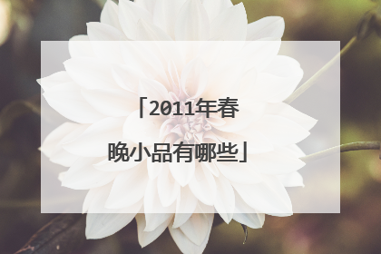 2011年春晚小品有哪些