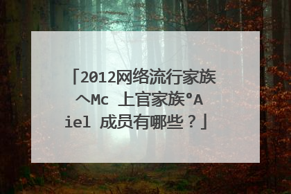 2012网络流行家族 ヘMc 上官家族°Aiel 成员有哪些？