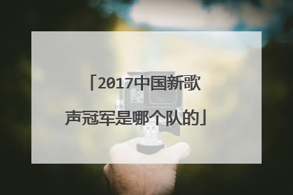 2017中国新歌声冠军是哪个队的
