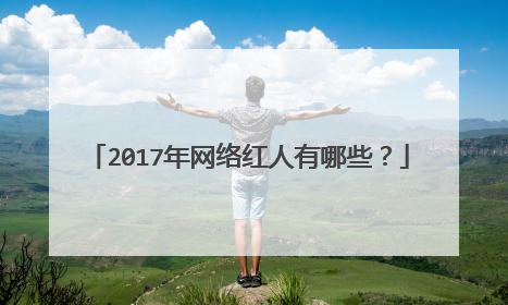 2017年网络红人有哪些？