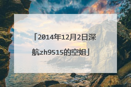 2014年12月2日深航zh9515的空姐