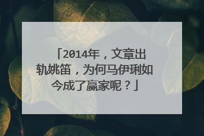 2014年,文章出轨姚笛,为何马伊琍如今成了赢家呢?
