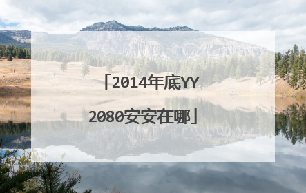 2014年底YY2080安安在哪