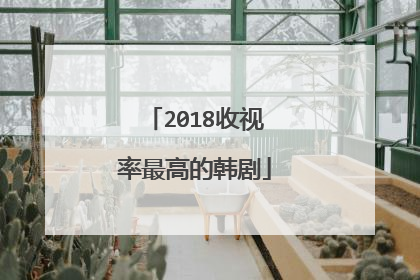 2018收视率最高的韩剧