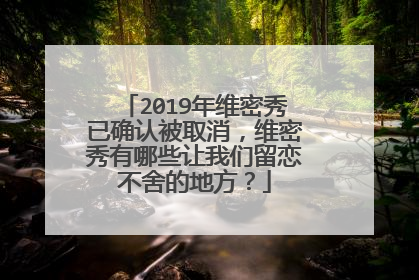 2019年维密秀已确认被取消,维密秀有哪些让我们留恋不舍的地方?